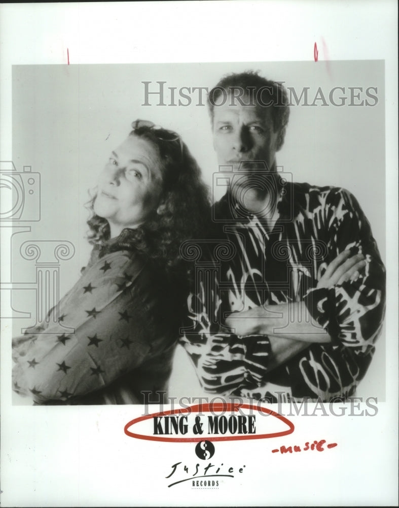 1992 Press Photo Nancy King and Glenn Moore of the music group Oregon- Historic Images