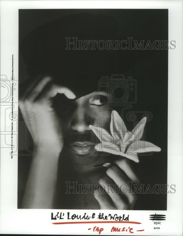 1991 Press Photo Members of the rap music group Lil&#39; Louis &amp; The World- Historic Images