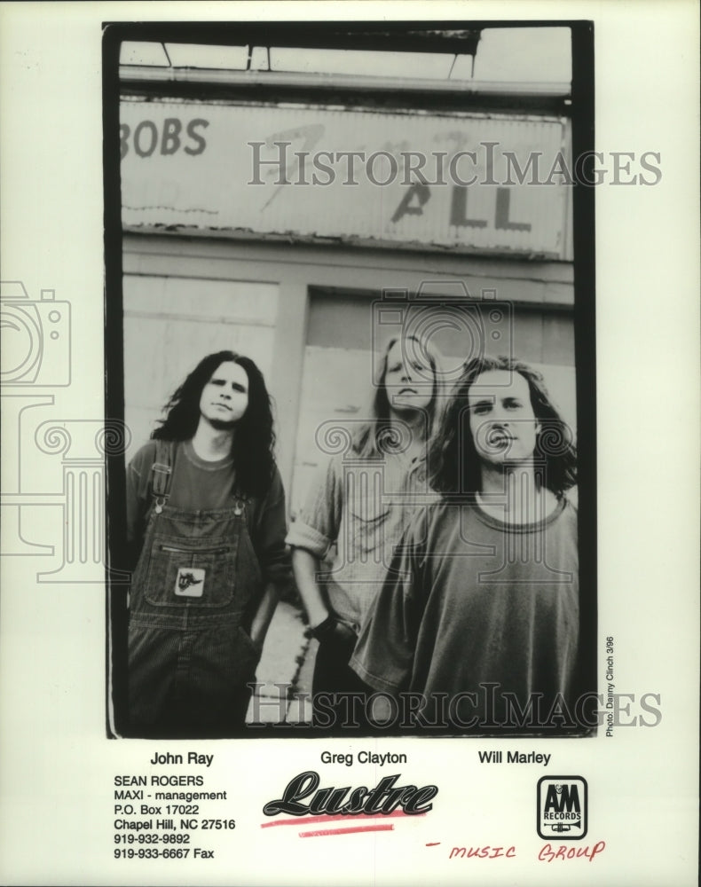 1996 Press Photo Members of the music group Lustre - hcp05559- Historic Images