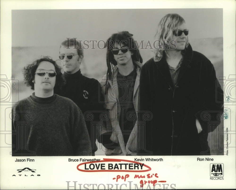 1995 Press Photo Members of pop music group &quot;Love Battery&quot;. - hcp05699- Historic Images