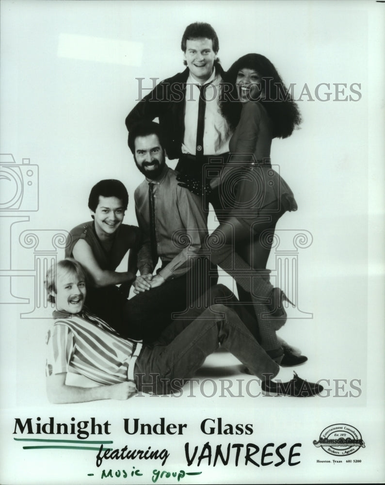 1986 Press Photo Midnight Under Glass featuring Vantrese-Music Group - hcp05947- Historic Images