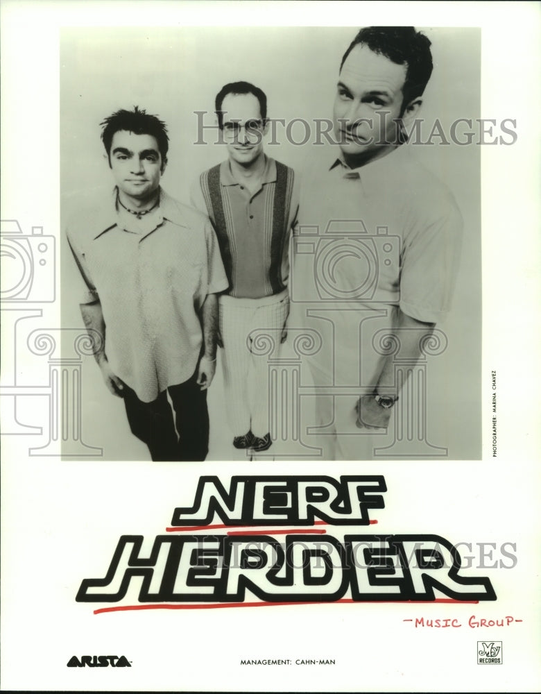 1997 Press Photo Music group &quot;Nerf Herder&quot; - hcp05994- Historic Images