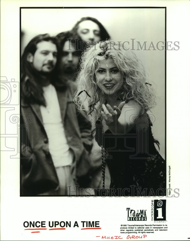 1995 Press Photo Members of the music group Once Upon a Time - hcp06086- Historic Images