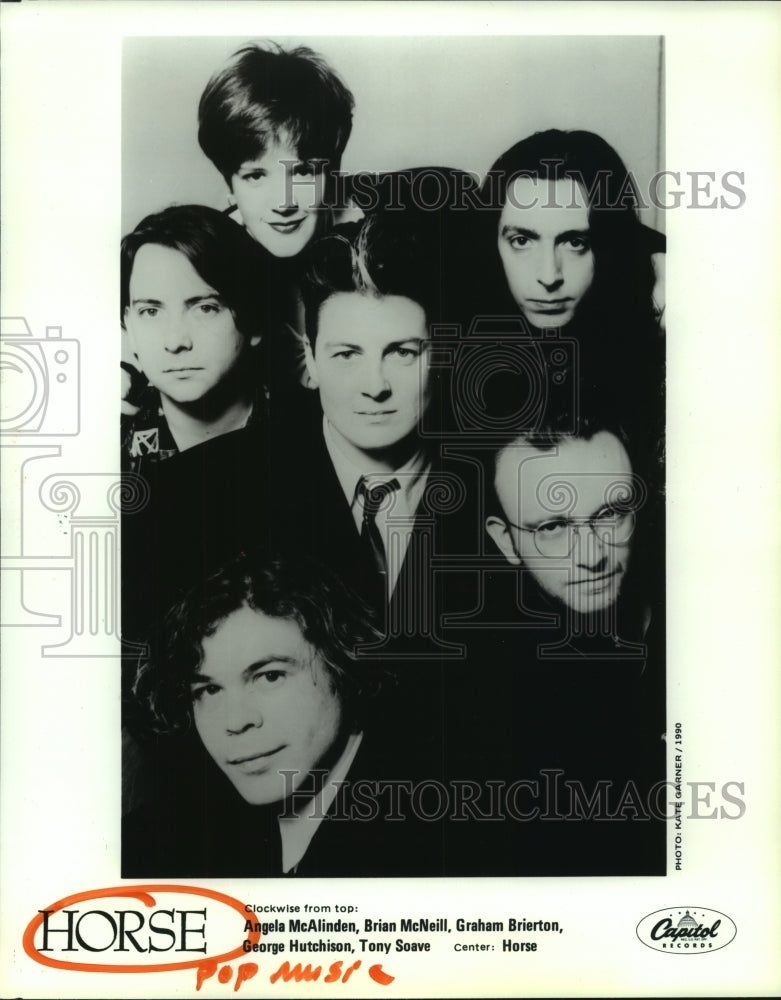 1990 Press Photo Members of the pop music group Horse - hcp06133- Historic Images