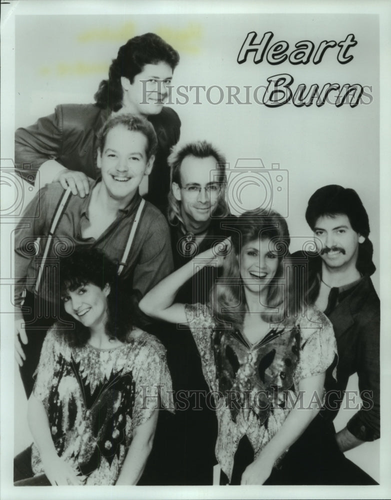 1988 Press Photo Members of the music group Heart Burn - hcp06154- Historic Images