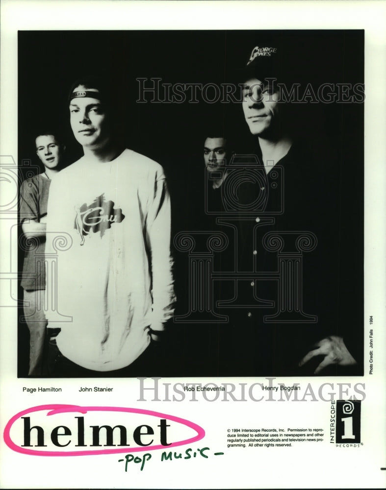 1994 Press Photo Members of Pop Group "Helmet" - hcp06187- Historic Images