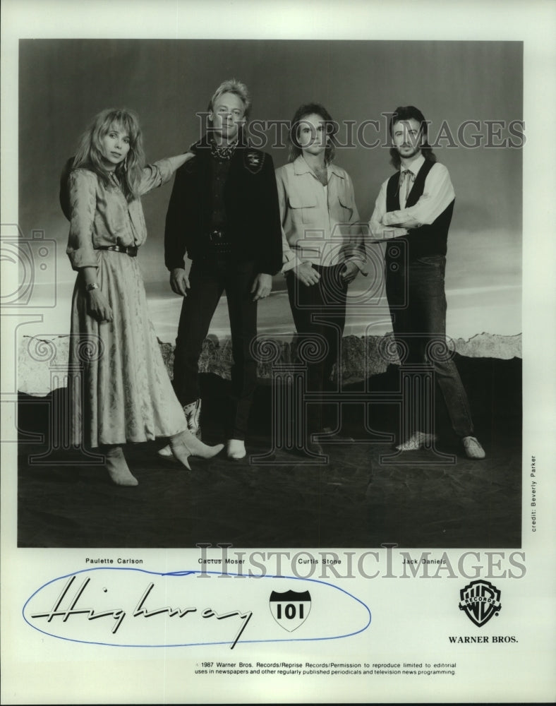 1987 Press Photo &quot;Highway 101&quot; Music Group - hcp06198- Historic Images