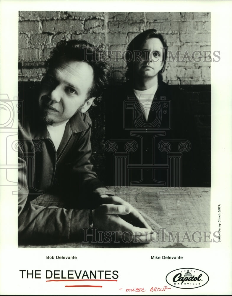 1997 Press Photo The Delevantes Music Group: Bob Delavante, Mike Delavante- Historic Images