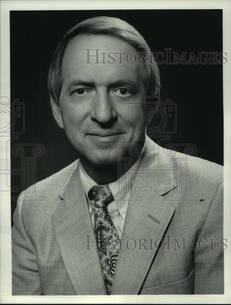 1981 Press Photo John Coleman, &quot;Good Morning America&quot; Weather Forecaster, ABC TV- Historic Images