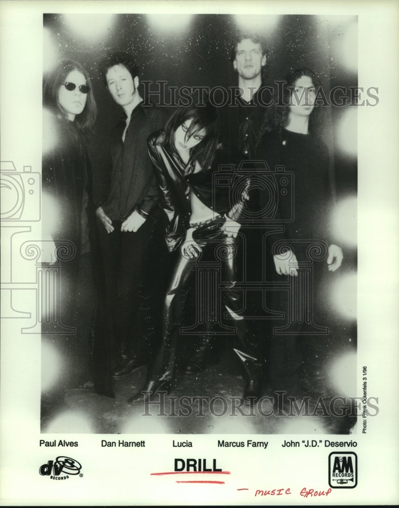 1996 Press Photo &quot;Drill&quot; Music Group, Paul Alves, Dan Hamett, Lucia - hcp06369- Historic Images