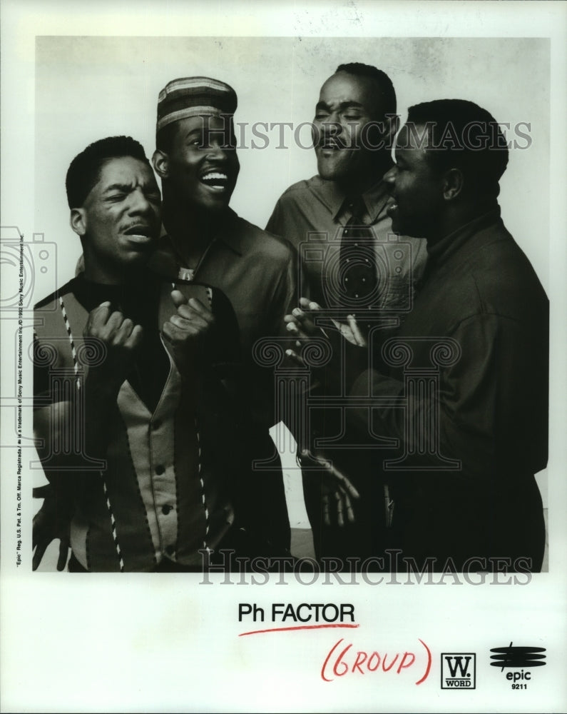 1992 Press Photo &quot;Ph Factor&quot; Music Group - hcp06390- Historic Images