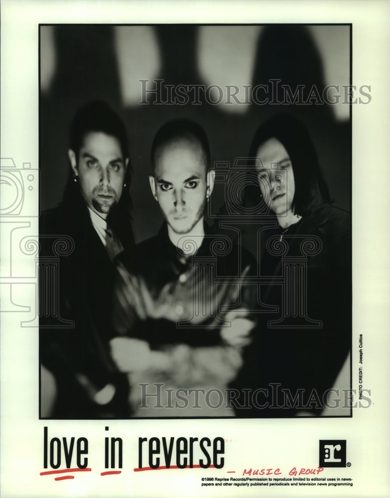 1996 Press Photo Members of &quot;Love In Reverse&quot; music group - hcp06524- Historic Images