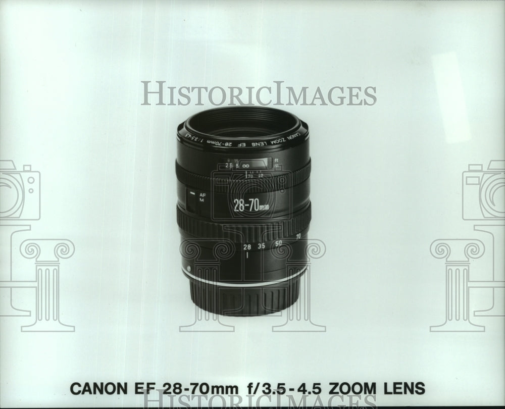 1987 Press Photo Canon EF 28-70mm t/2.5-4.5 Zoom Lens for camera. - hcp06630- Historic Images