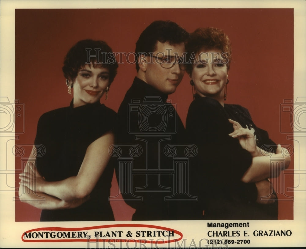 1990 Press Photo Music group Montgomery, Plant &amp; Stritch. - hcp06673- Historic Images