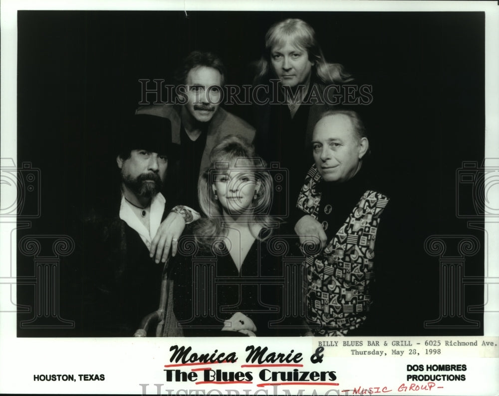 1998 Press Photo Houston, Texas, music group Monica Marie &amp; The Blues Cruizers.- Historic Images