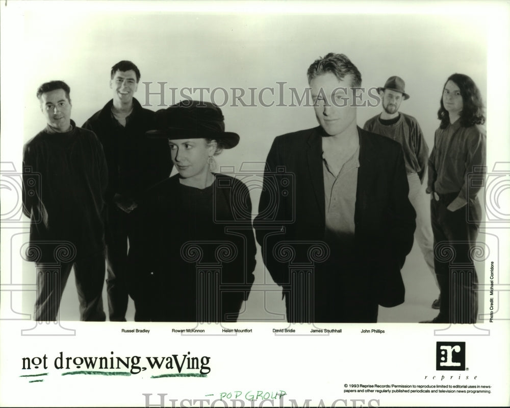 1993 Press Photo Members of the pop music group Not Drowning, Waving - hcp06808- Historic Images