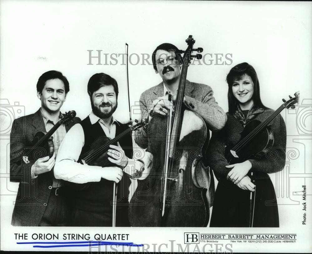 1992 Press Photo Members of The Orion String Quartet with their instruments- Historic Images