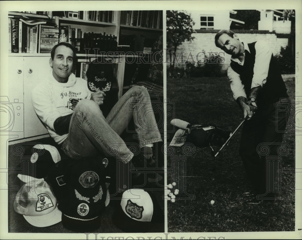 1983 Press Photo Actor James B. Sikking of &quot;Hill Street Blues&quot; Displays Hobbies- Historic Images