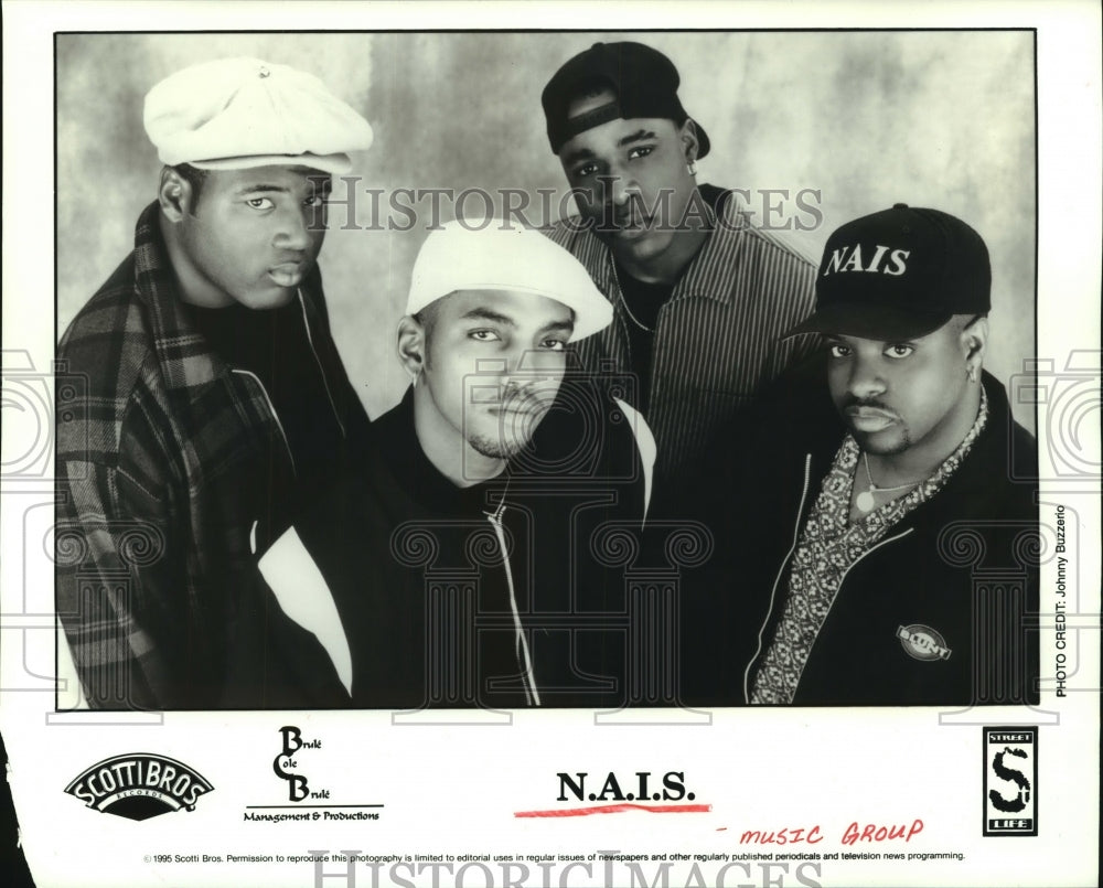 1995 Press Photo Music group &quot;N.A.I.S.&quot; - hcp07017- Historic Images