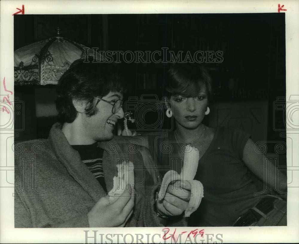 1975 Tommy Rogers and Pam McCormick in "Love in E-Flat," Houston - Historic Images