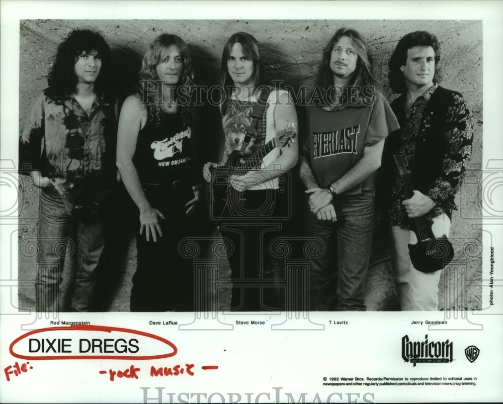 1992 Press Photo Dixie Dregs rock band members - hcp07146- Historic Images