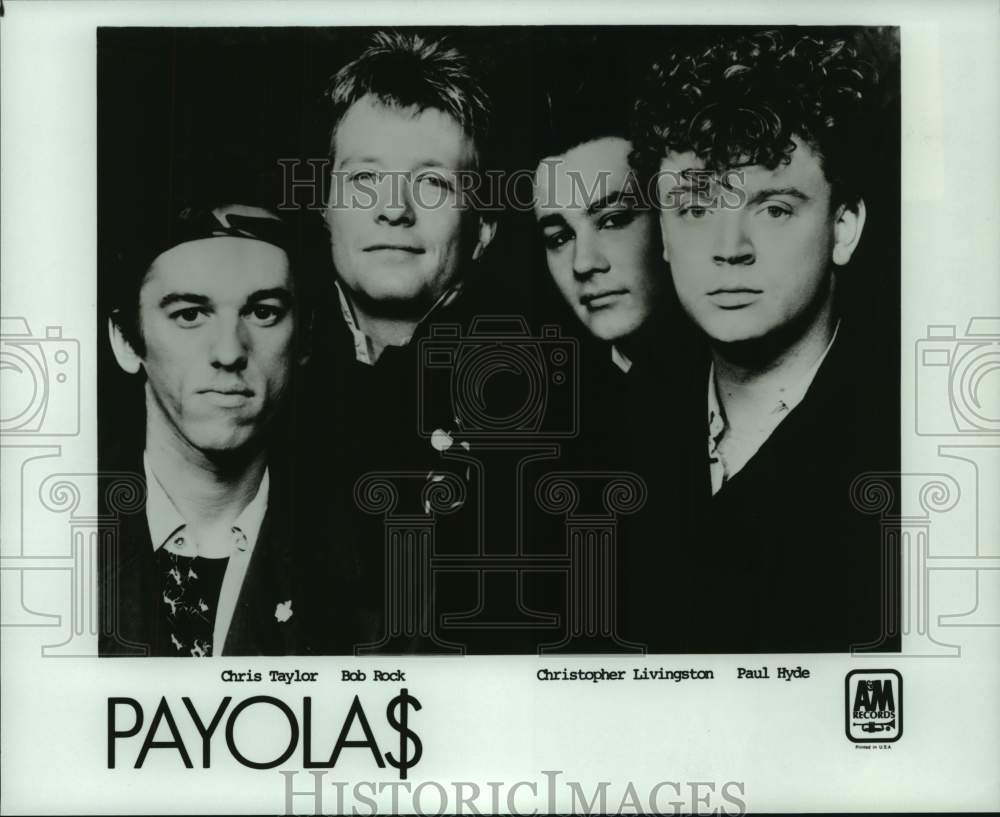 1983 Press Photo Payola$ - Chris Taylor, Bob Rock, Chris Livingston, Paul Hyde- Historic Images