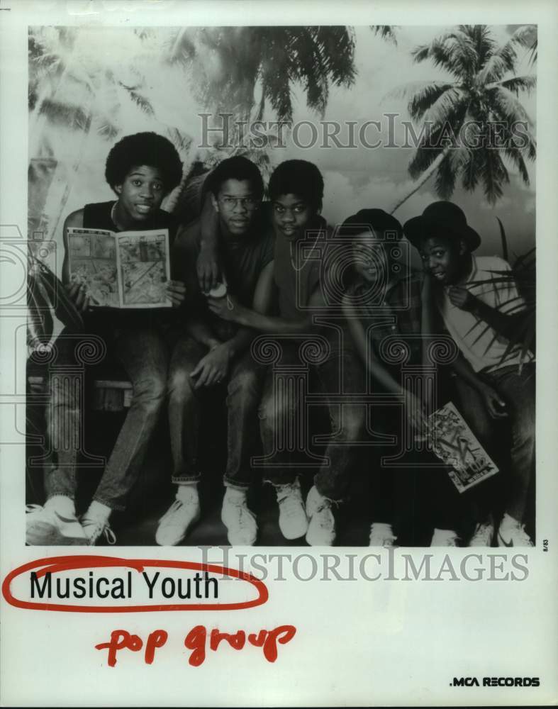 1983 Press Photo Pop Group &quot;Musical Youth&quot; - hcp07566- Historic Images