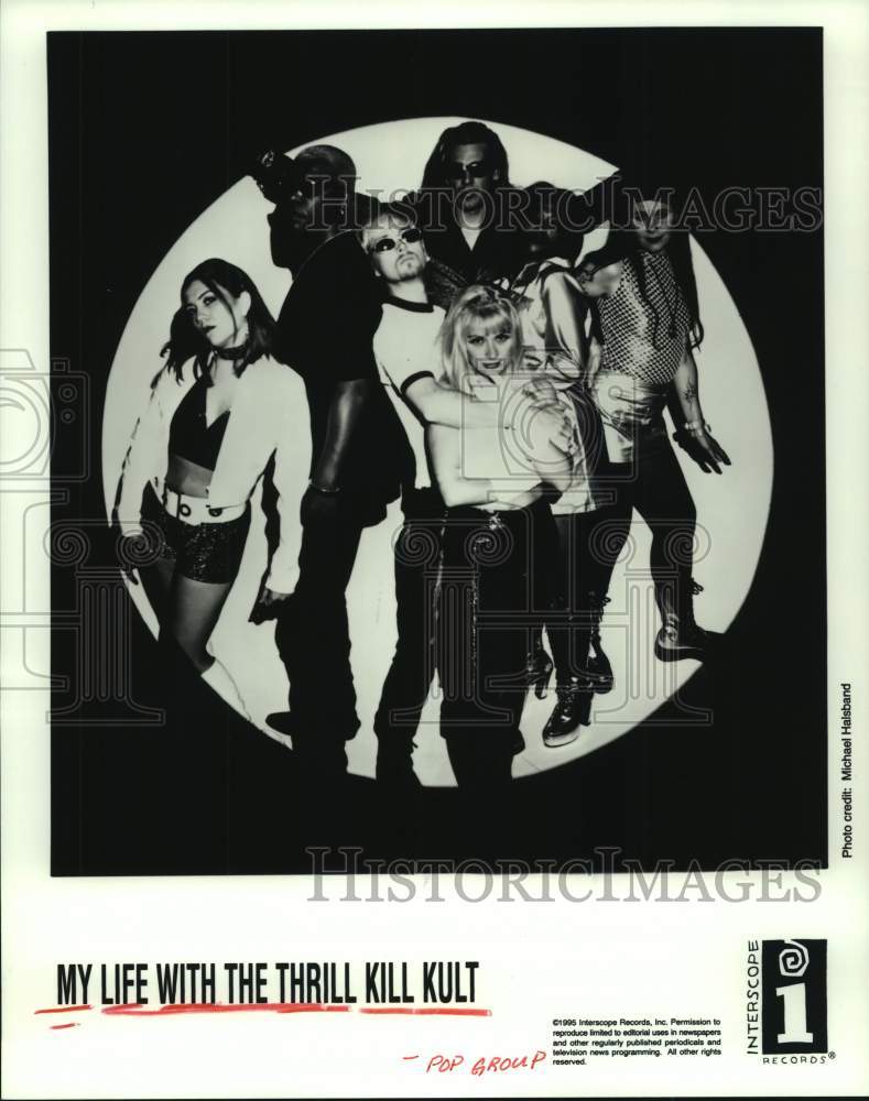 1995 Press Photo Music Group &quot;My Life with the Thrill Kill Kult&quot; - hcp07572- Historic Images