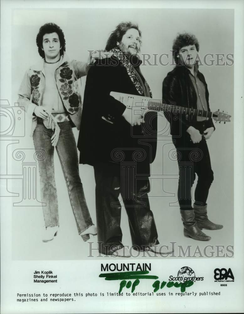 1985 Press Photo Pop Group &quot;Mountain&quot; - hcp07587- Historic Images