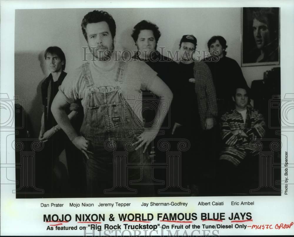 1993 Press Photo Mojo Nixon &amp; World Famous Blue Jays - hcp07769- Historic Images