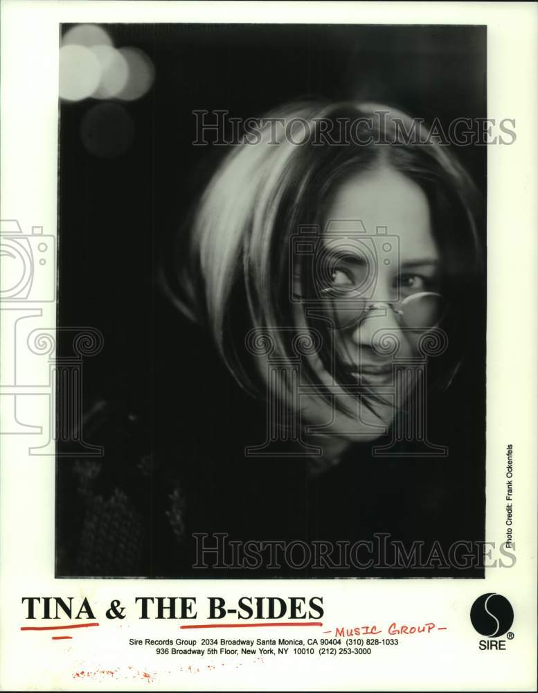 1996 Press Photo Tina &amp; The B-Sides rock group - hcp07958- Historic Images