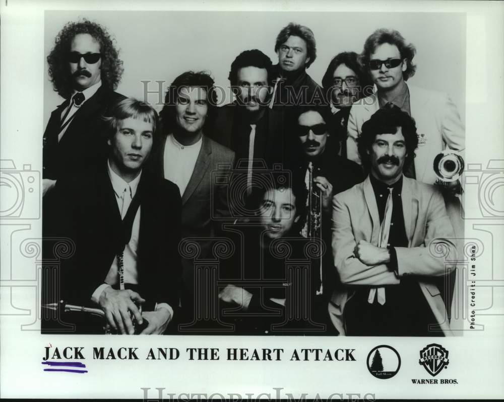 1982 Press Photo Members fo the pop group Jack Mack and the Heart Attack- Historic Images