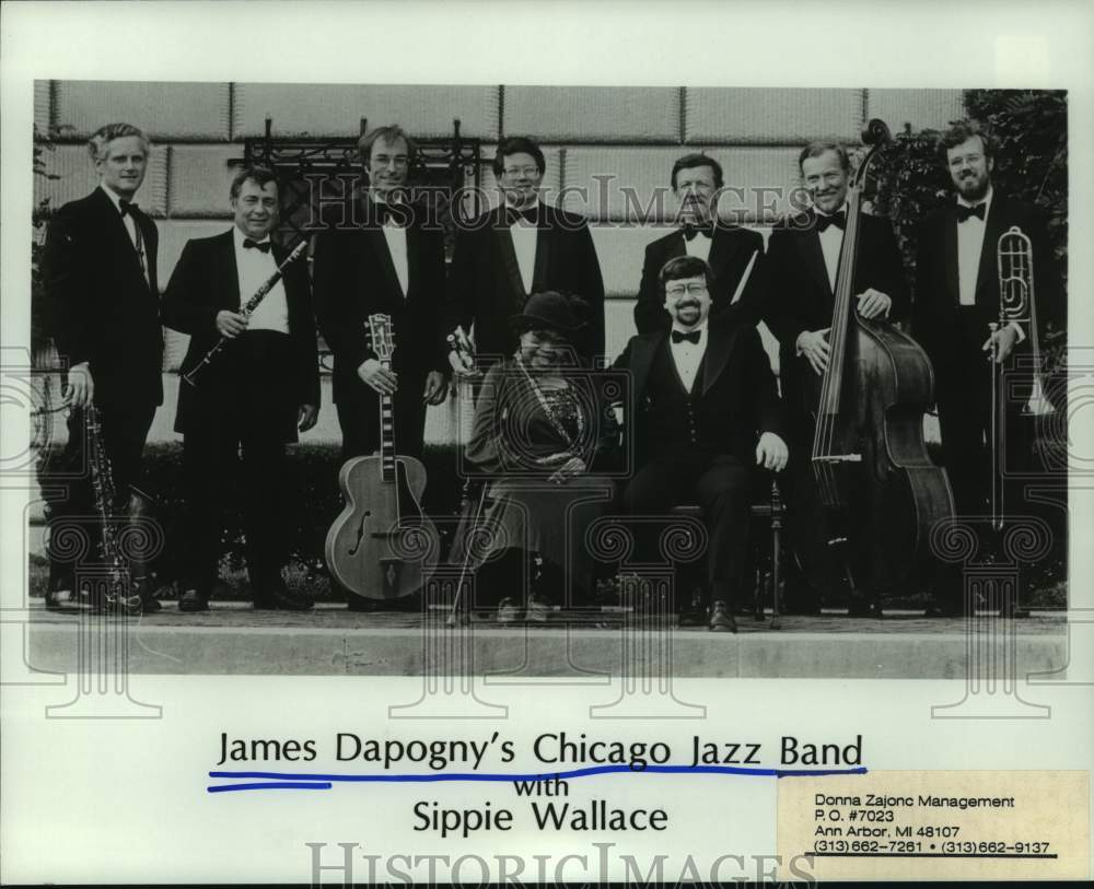 1985 Press Photo Members of the James Dapogny&#39;s Chicago Jazz Band - hcp08043- Historic Images