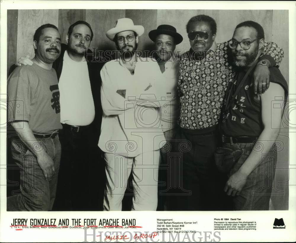 1994 Press Photo Members of the group Jerry Gonzalez and the Fort Apache Band- Historic Images