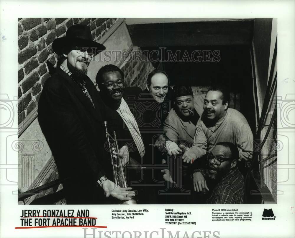 1996 Press Photo Music Group &quot;Jerry Gonzalez and the Fort Apache Band&quot;- Historic Images