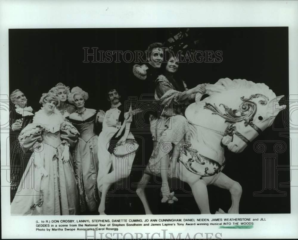 1987 Press Photo Scene from National Tour of &quot;Into the Woods&quot; Musical- Historic Images