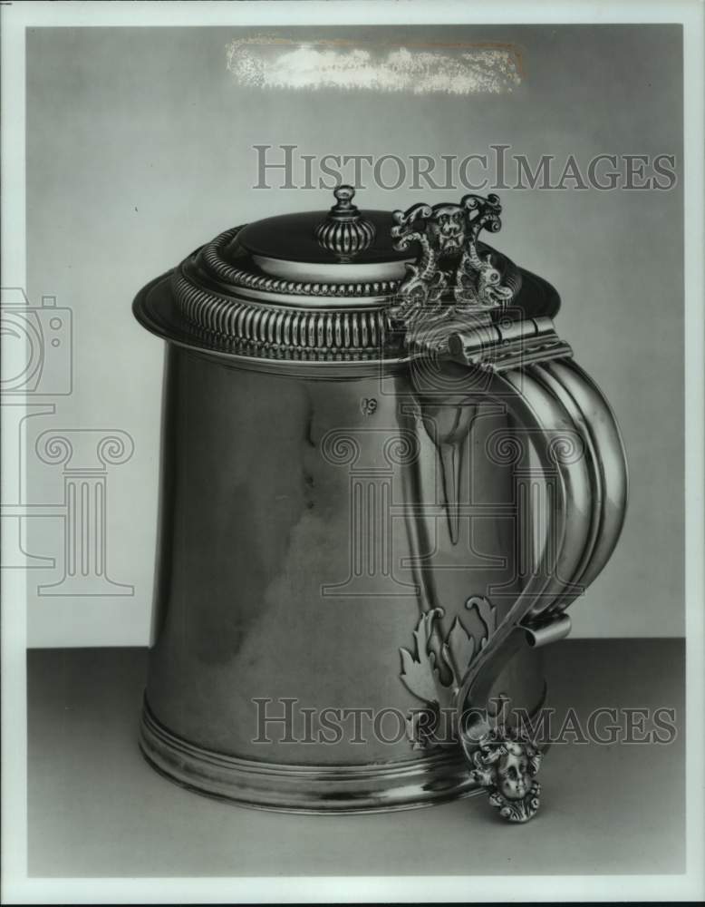 1991 Press Photo Tankard, from the Bayou Bend Museum of Americana at Tenneco- Historic Images