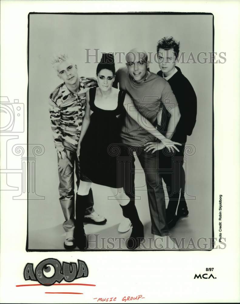 1997 Press Photo The pop music group Aqua - hcp08265- Historic Images