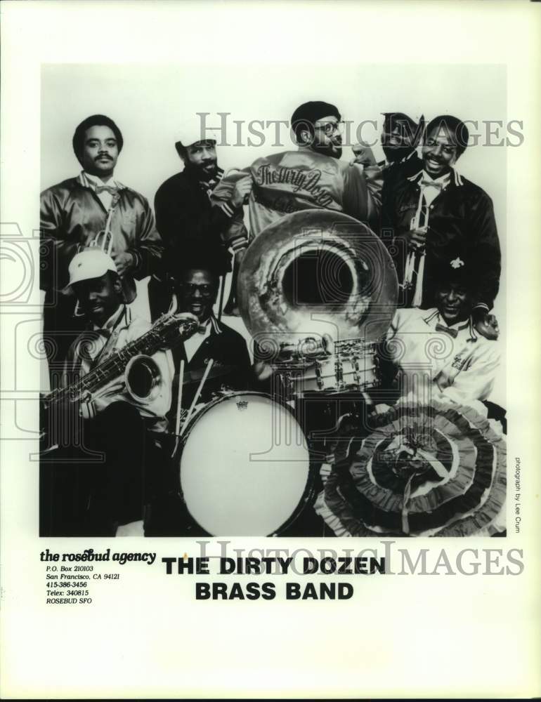 1990 Press Photo The Dirty Dozen Brass Band - hcp08318- Historic Images