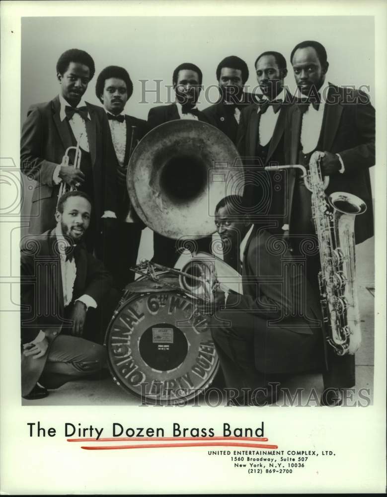 1989 Press Photo The Dirty Dozen Brass Band - hcp08319- Historic Images