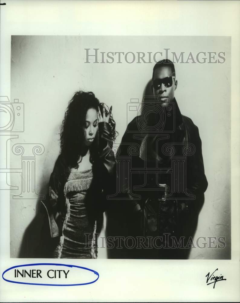 1989 Press Photo Members of the music duo Inner City - hcp08549- Historic Images