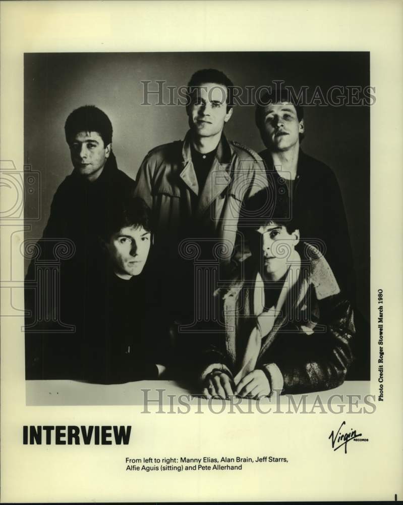 1980 Press Photo Members of the pop music group Interview - hcp08570- Historic Images