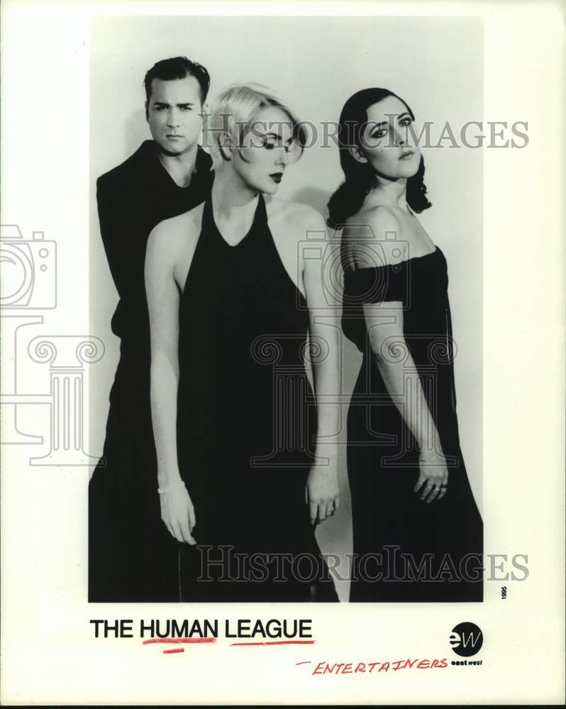 1995 Press Photo Members of the entertainment group The Human League- Historic Images