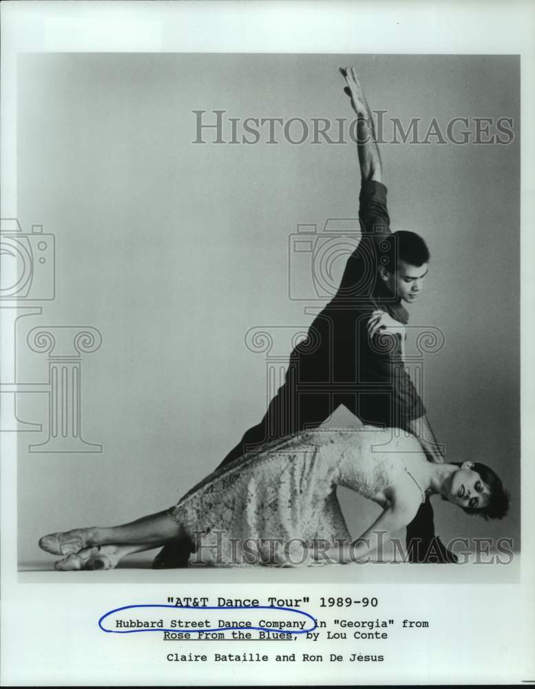 1991 Press Photo Claire Bataille and Ron De Jesus perform a dance - hcp08602- Historic Images