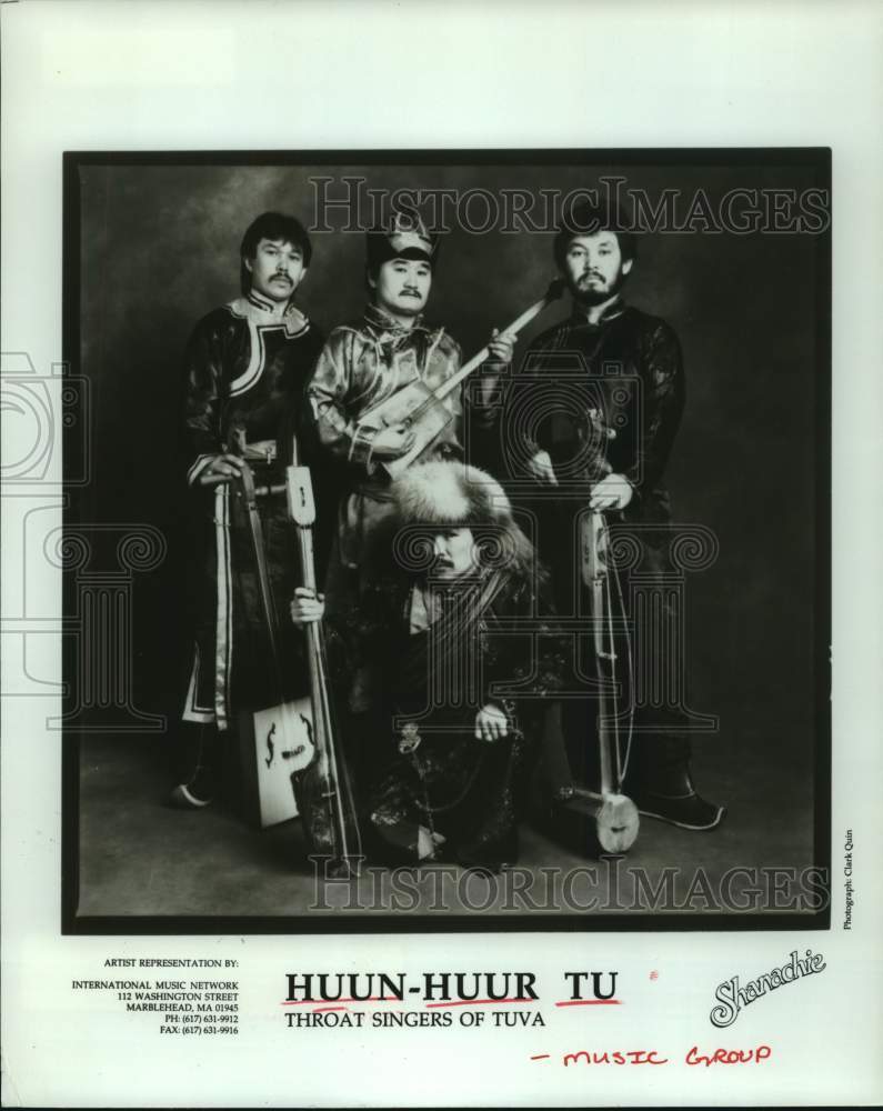 1994 Press Photo Members of the throat-singing music group Huun-Huur Tu- Historic Images