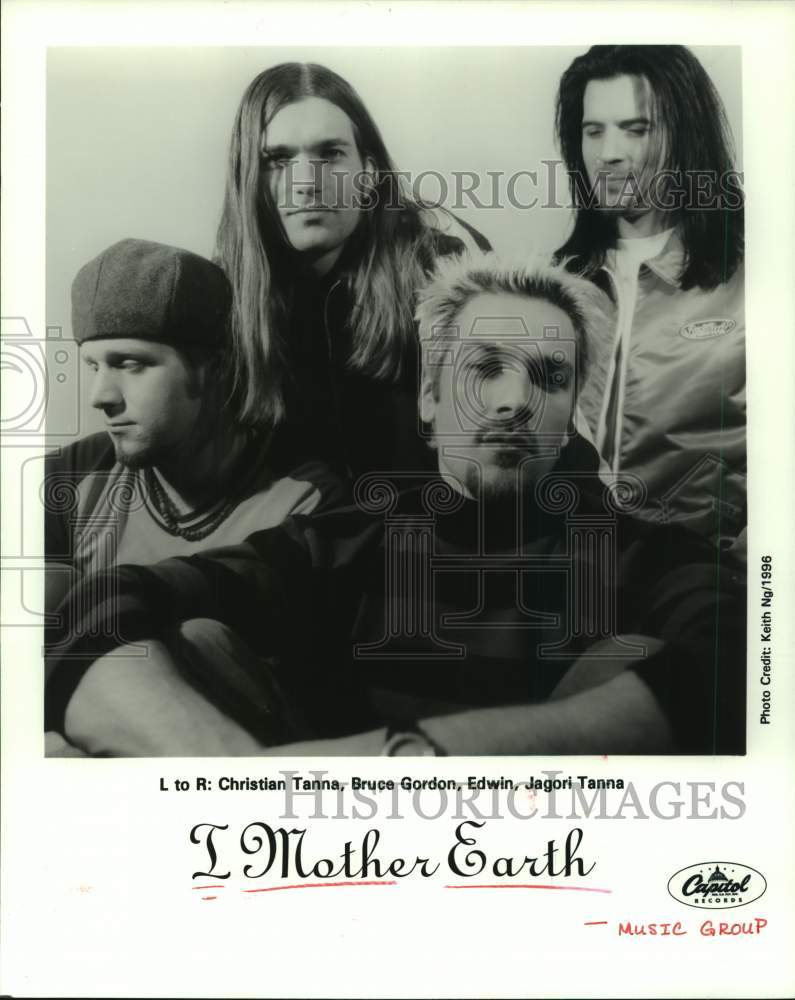 1996 Press Photo Members of the music group I Mother Earth - hcp08618- Historic Images