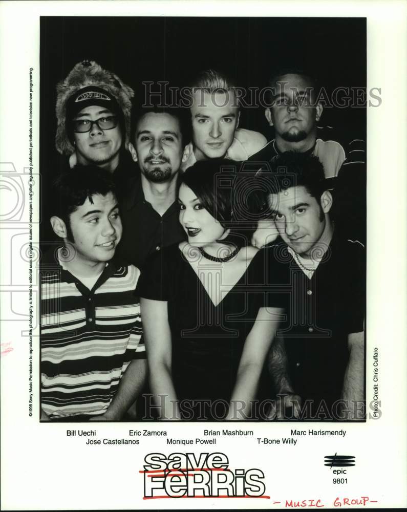 1998 Press Photo Members of the music group Save Ferris - hcp08725- Historic Images