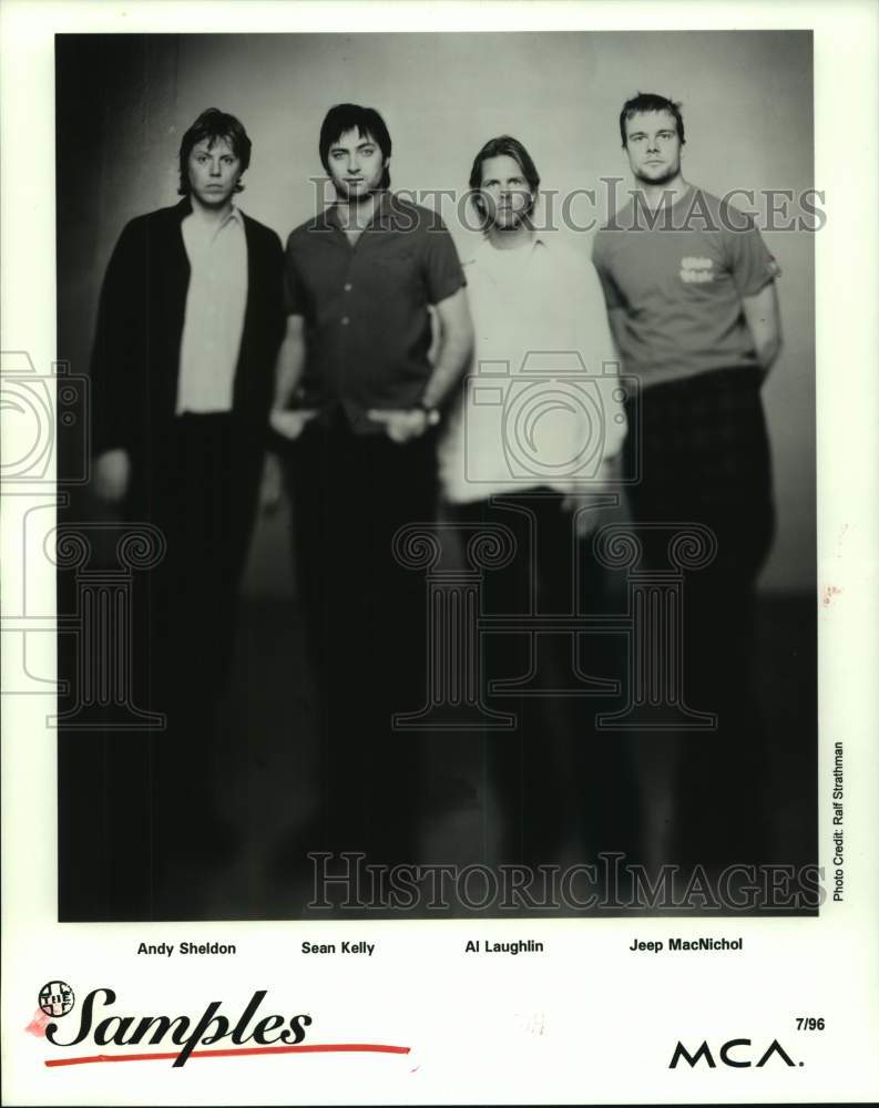 1996 Press Photo Members of the music group Samples - hcp08752- Historic Images