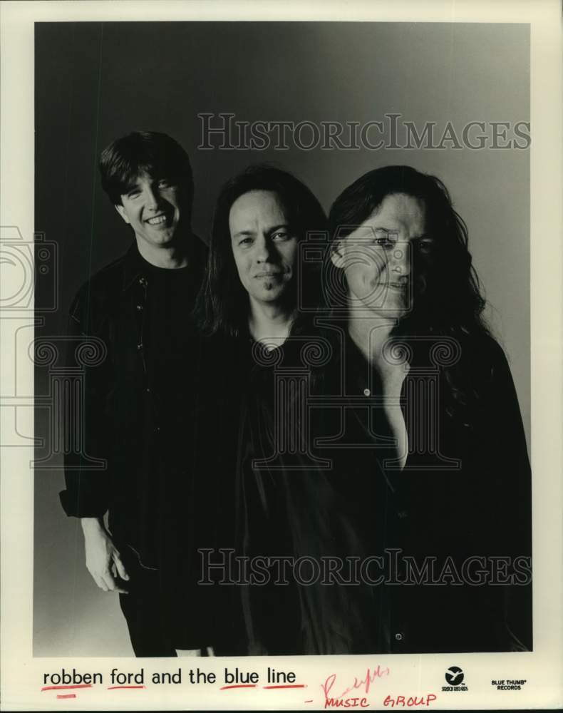 1995 Press Photo Members of the music group Robben Ford and the Blue Line- Historic Images