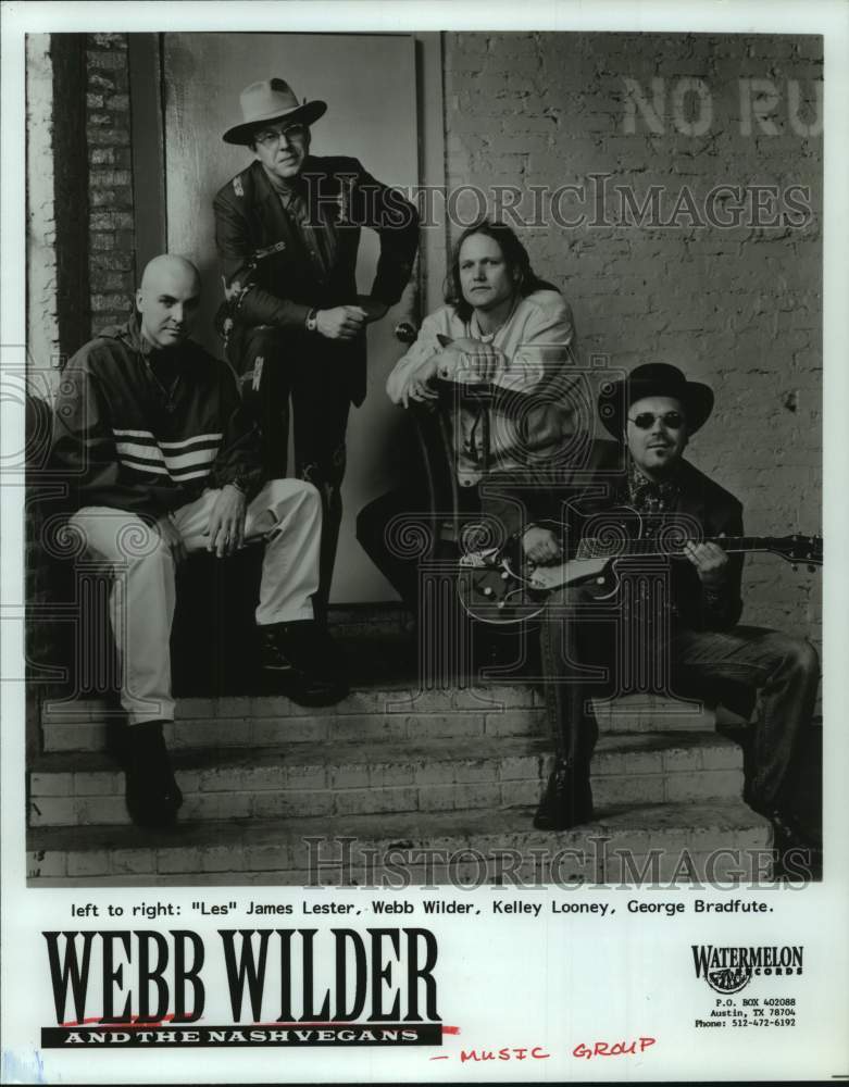 1995 Press Photo Members of the music group Webb Wilder and the Nash Vegans- Historic Images